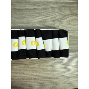 Men's Wander Black No Show Socks Size L